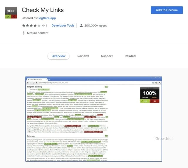 check my links