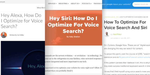 voice search